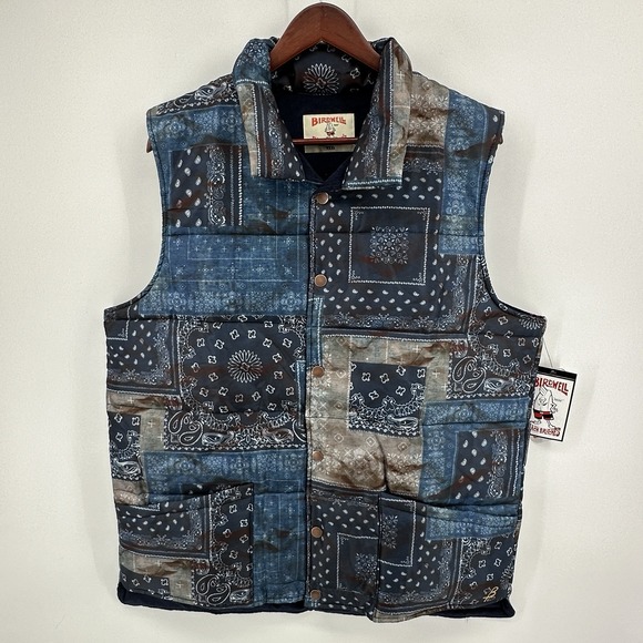 Birdwell Beach Britches Bandana Patchwork Puffer Vest...